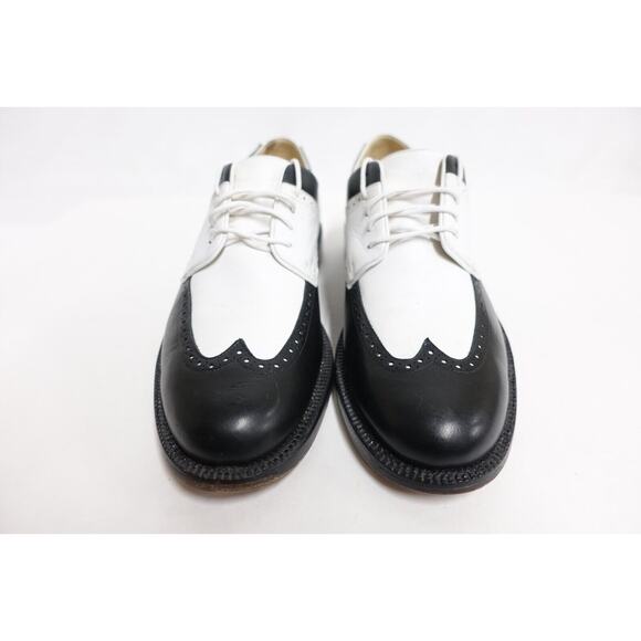 KING STEP A STEP ABOVE Spectator Black/White Wingtip 10.5DUS/10UK/44 Golf Shoes main image 7
